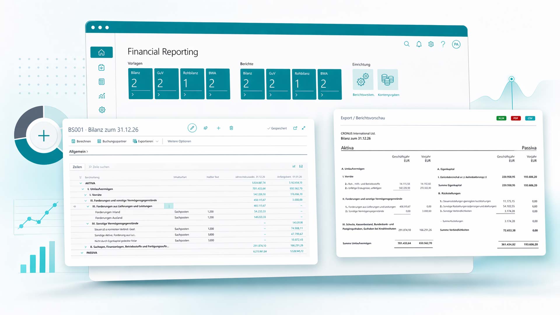 Finclair: Products - Financial Reporting