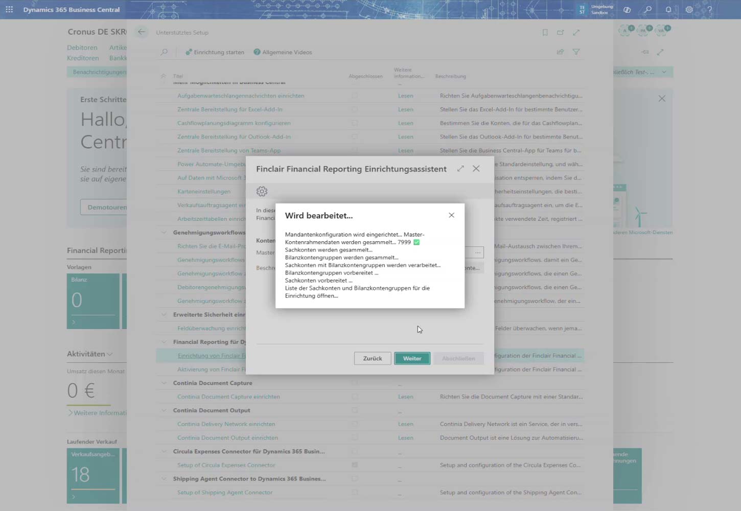 Finclair: Products - Financial Reporting