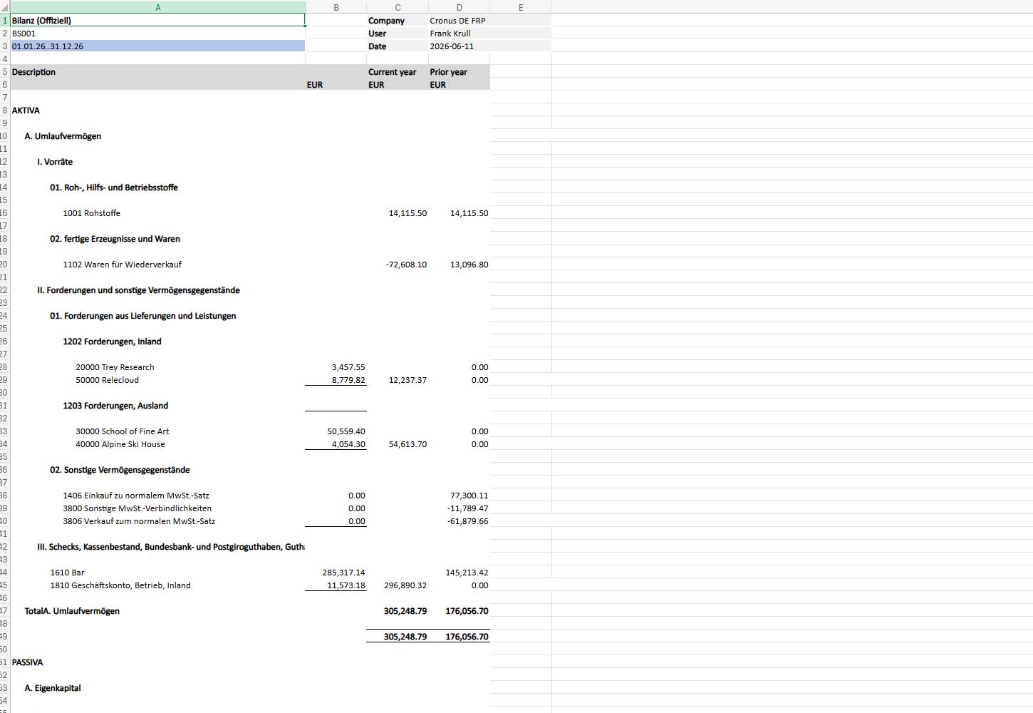 Finclair: Products - Financial Reporting